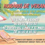 ¡Atención! Horario de Verano del COMTF